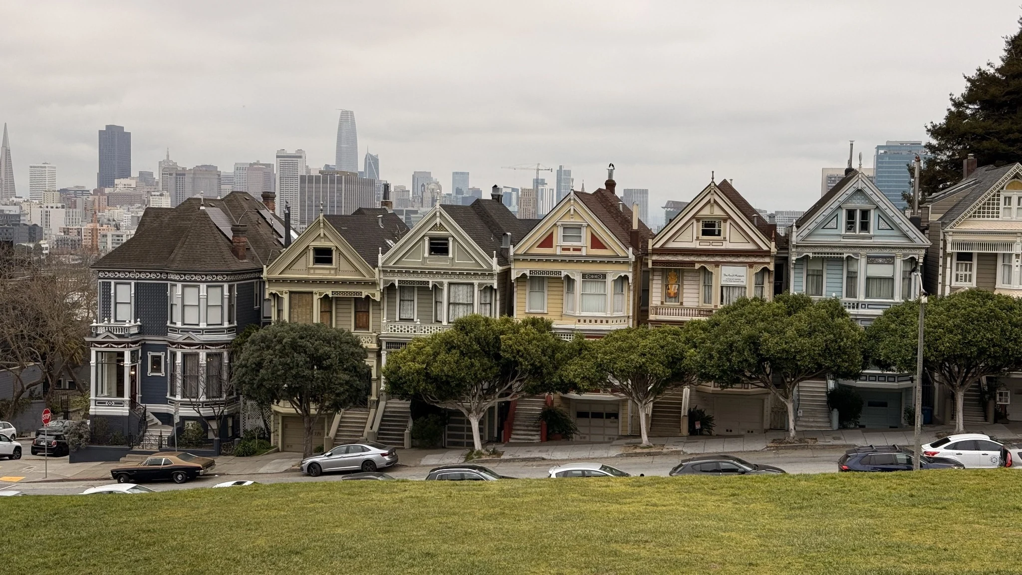 The Painted Ladies overlooking San Francisco’s downtown skyline